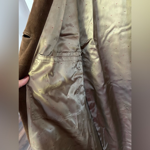 Vintage Trench Suede Jacket. 100% suede - Picture 4 of 5